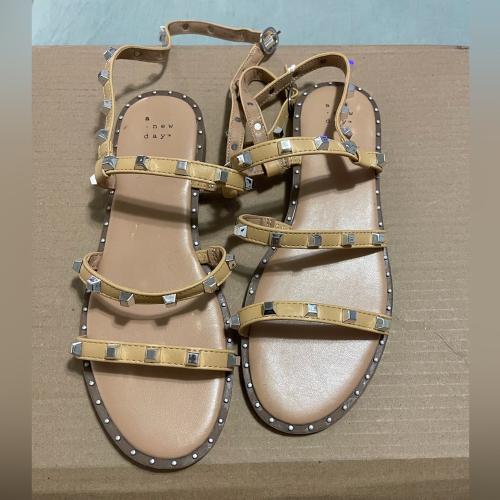 Studded Nude Sandals